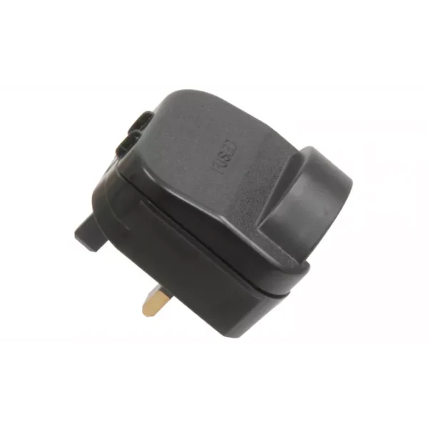 BLACK.13A Fused European Converter Plug