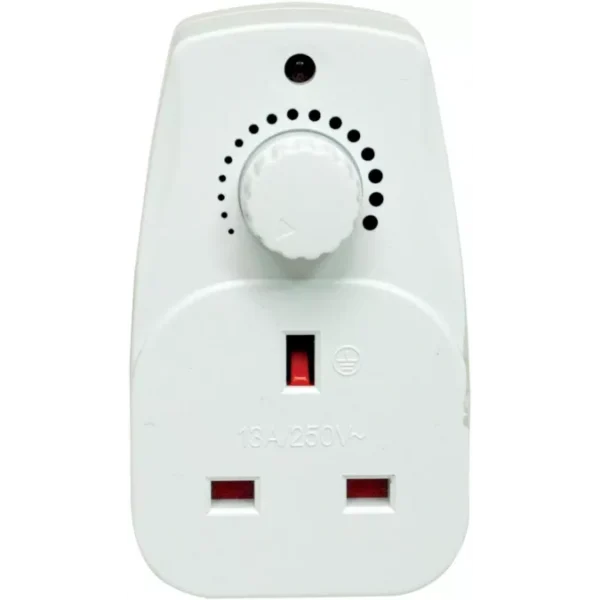 Adjustable Lamp Light Dimmer Switch 13A Wall Plug In Brightness Control